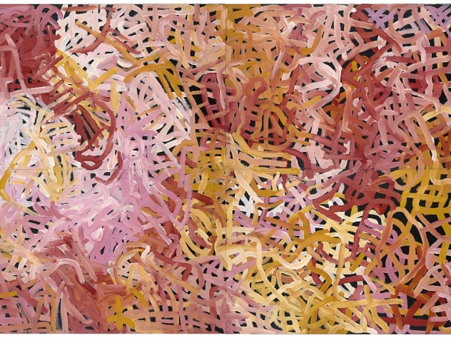 Emily Kam Kngwarray's "Anwerlarr angerr (Big yam)"