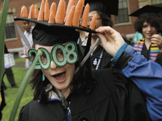 Photograph by Jim Harrison Carrot-top Ana Vollmar ’08, of the Dudley House Co-op and Hamden, Connecticut