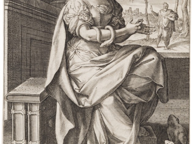 Department of Digital Imaging and Visual Resources, Harvard Art Museums, © 2011 President and Fellows of Harvard College Jan Sadeler I, after Maarten de Vos,<i> Dialectic,</i> from the series <i>The Seven Liberal Arts,</i> after 1575. Engraving
