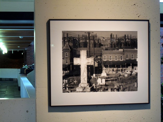 Photograph by Harvard Magazine/JC Graveyard, Houses, and Steel Mill, Bethlehem, Pennsylvania, November 1935