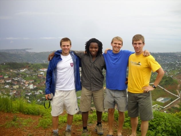 Courtesy of David Sengeh Members of the GMin team. From left: Sam Slaughter ’09, David Sengeh ’10, Clement Wright ’09, and Justin Grinstead ’10.