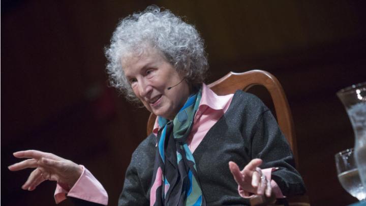 Margaret Atwood received the Harvard Arts Medal on Thursday.