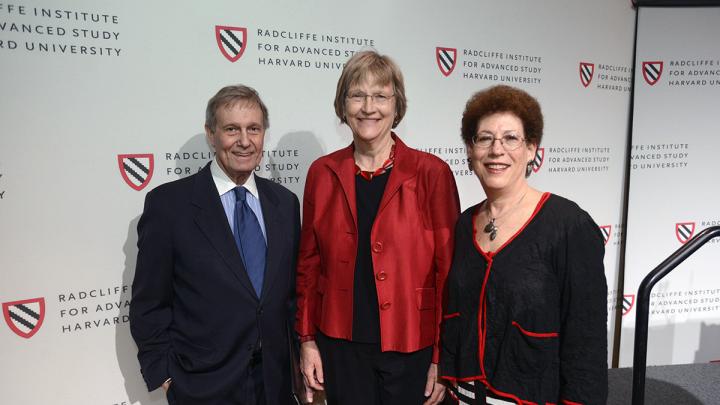 Former Harvard president Neil L. Rudenstine, who recruited Faust as the inaugural dean of the Radcliffe Institute for Advanced Study, also spoke at the luncheon.