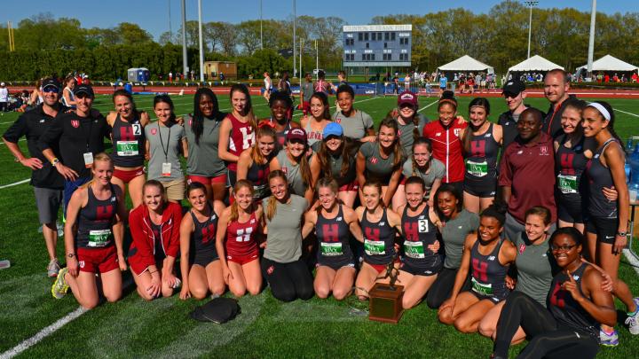 The Harvard women's Ivy League Heptagonal Championship track and field team