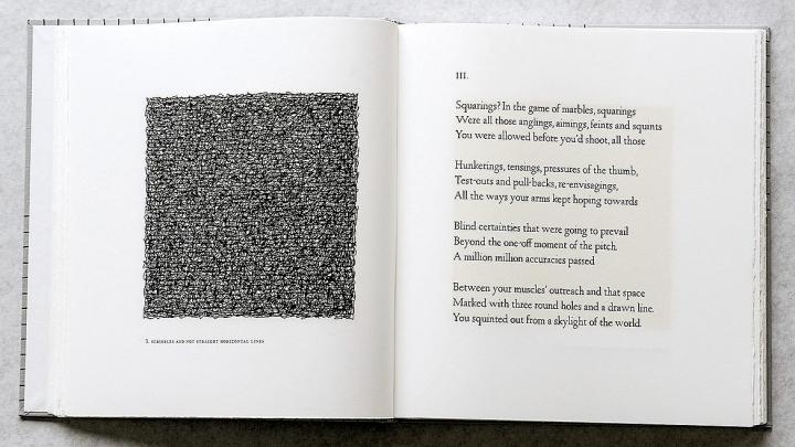 <i>Squarings</i> (2003),  a  collection of poems by Seamus Heaney, is illustrated with Sol LeWitt&rsquo;s self-described &ldquo;scribbles,&rdquo;.