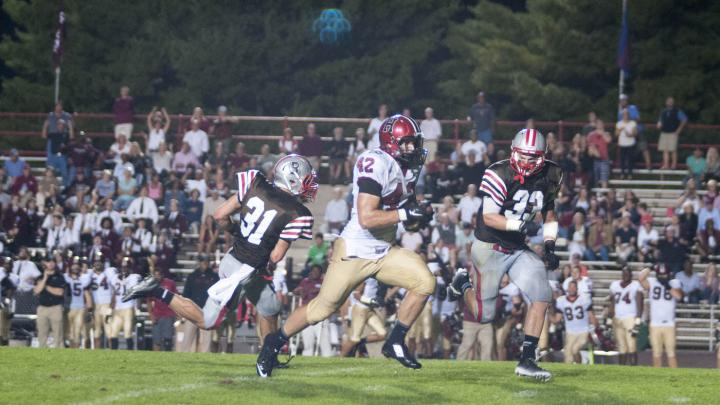 Anthony Firkser (five catches) hauled in a toss from Scott Hosch and turned it into a 34-yard gain to set up the go-ahead field goal by Andrew Flesher. 