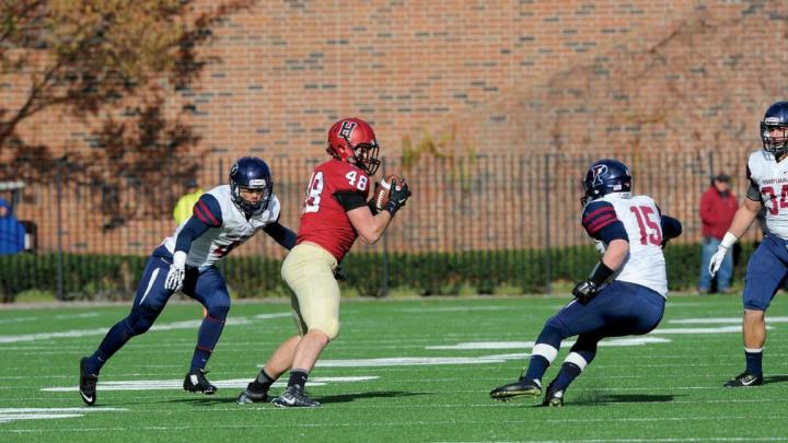 Against Penn, senior tight end Ben Braunecker did his part with eight catches, but the Quakers pulled off a come-from-behind win, 35-25.