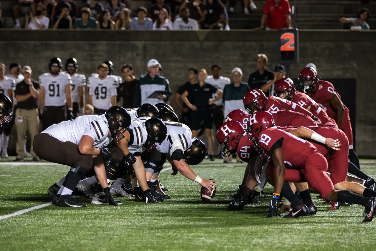 Football 2021: Harvard 49, Brown 17 | Harvard Magazine