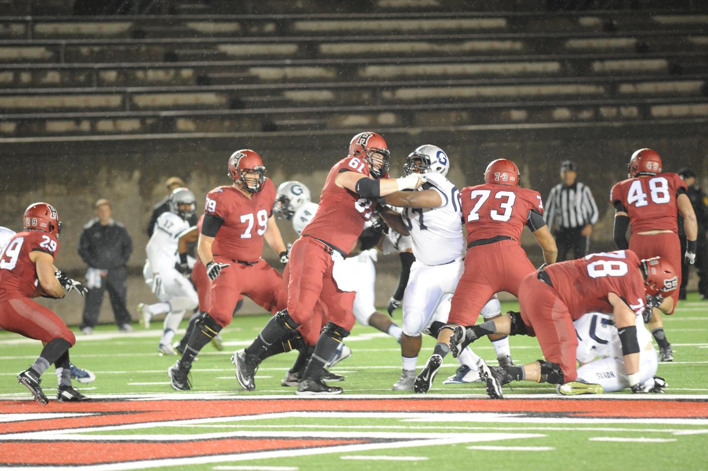 Harvard Football 2015 The Crimson Scores 45 Georgetown 0 Harvard