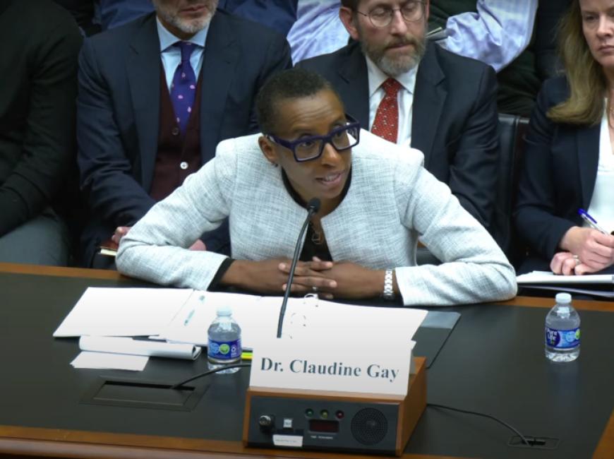 Claudine Gay testifying before Congress
