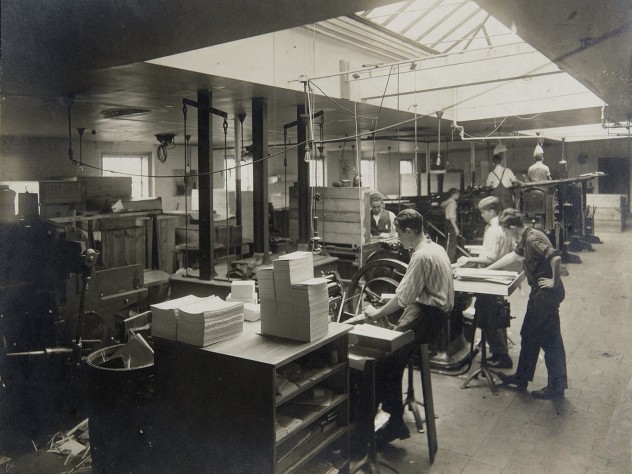Photograph courtesy of the Harvard University Archives Another view of early digs in Randall Hall