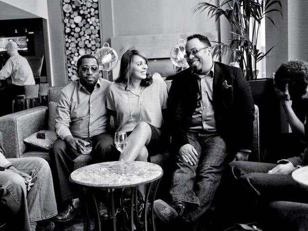 Sharan Strange, Jackson, Natasha Trethewey, Young, Thomas Sayers Ellis, and deGannes in Chicago