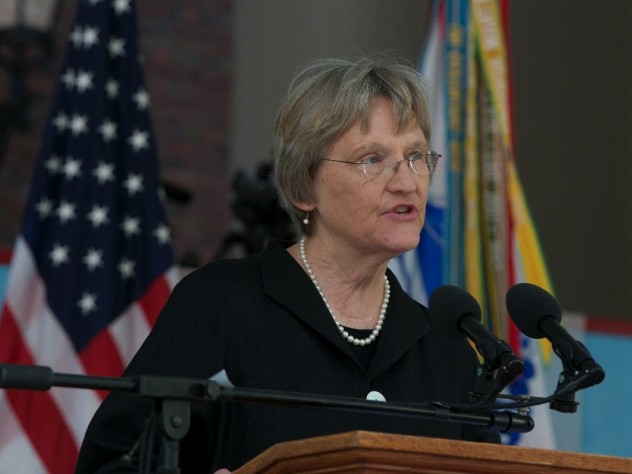 President Drew Faust linked service and inclusiveness.