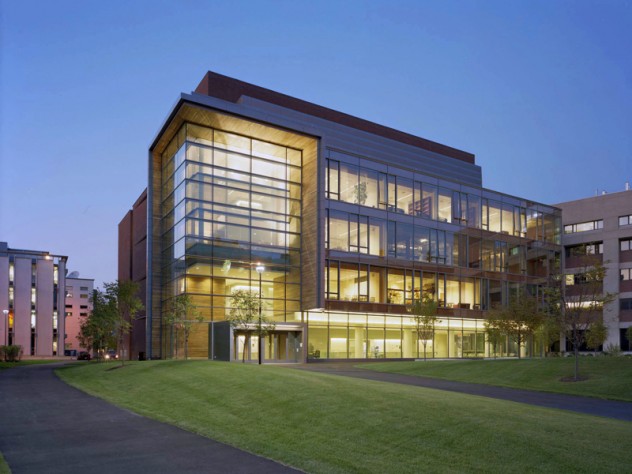 Photograph SOM/©Timothy Hursley Northwest Research Building, Cambridge campus, 2008 (<a href="http://harvardmagazine.com/2007/05/construction-gallery.html">View building construction photographs</a>)