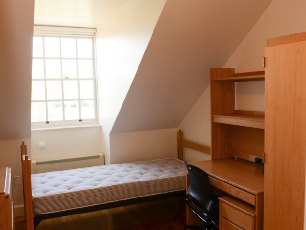 Jim Harrison Renovated student rooms have ceiling fans, double-pane insulated glass in the windows and thermostats to control the heat.