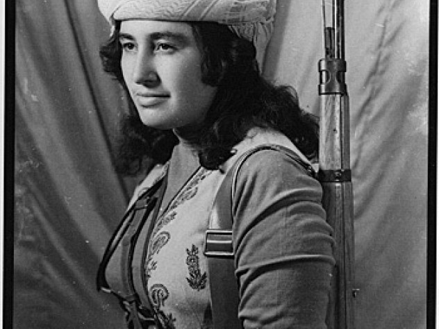Margaret George, photographed by Zaher Rashid. George (1941-1969) was an Assyrian Christian who fought with the Kurdish resistance movement known as the Peshmerga (“those who face death”) in northern Iraq. “A lot of people came and asked for photographs of Margaret, especially the Kurds of Iran. Margaret has been famous since the sixties, and her photograph is everywhere. The Peshmerga in the mountains keep photographs of Margaret.” —Zaher Rashid interview, 1993