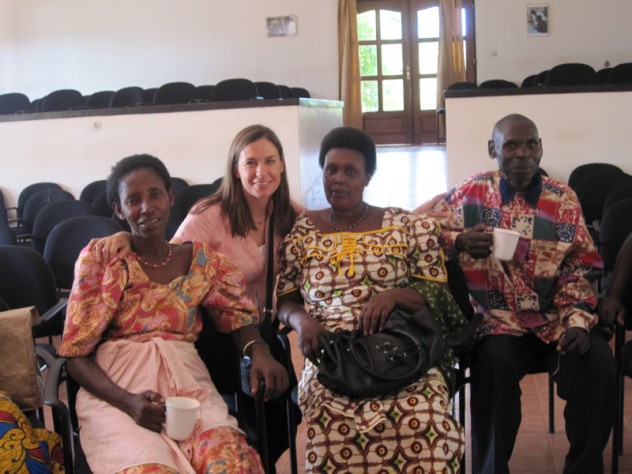 Photograph courtesy of Theresa Betancourt Betancourt with members of the caregiver advisory board for her project with HIV-affected children in Rwanda