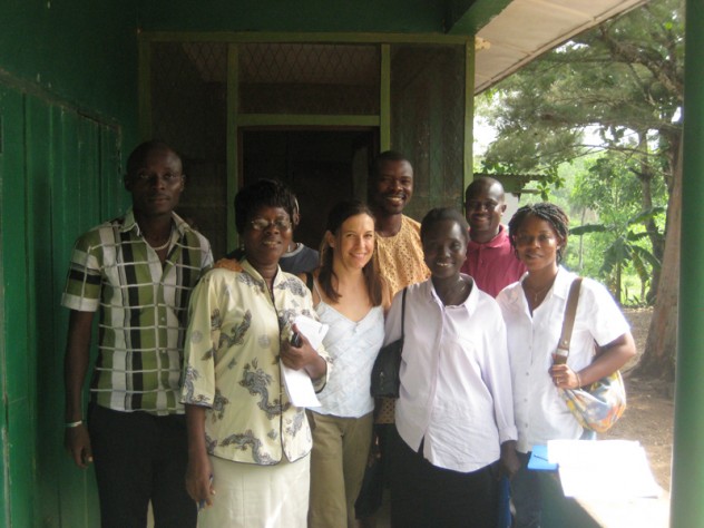 Photograph courtesy of Theresa Betancourt Betancourt with members of her research team for the longitudinal study of war-affected youth in Sierra Leone