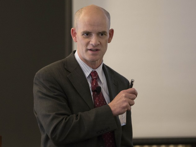 Photograph by Scott Eisen/Harvard Public Affairs and Communications "Discovering Solutions" panelist David Mooney