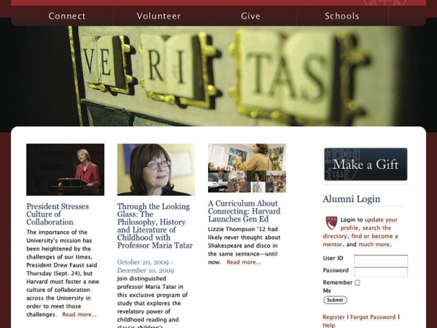 Harvard S Alumni Website Has A New Look Harvard Magazine