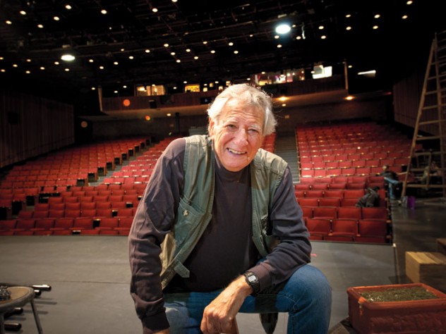 Photograph by Stu Rosner Robert Brustein onstage at the Loeb Drama Center, home of the American Repertory Theater, which he founded in 1979