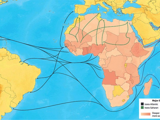 Map Of African Slave Trade Routes