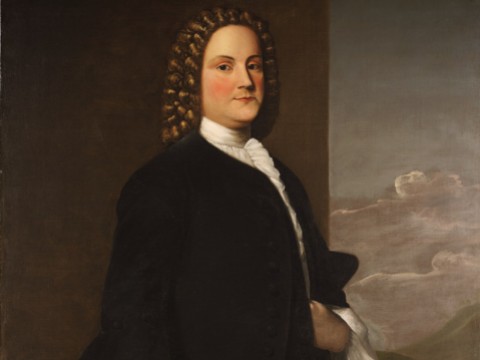 A portrait of Benjamin Franklin painted by Robert Feke