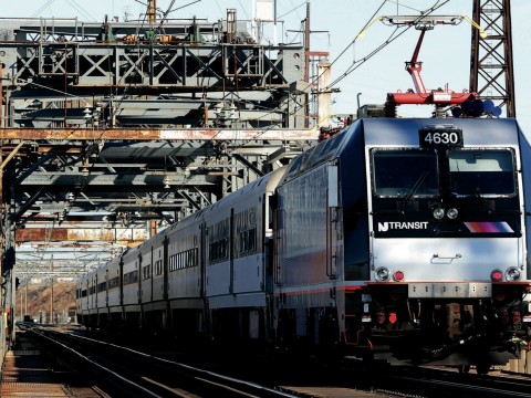 A New Jersey Transit train crosses a 1910 bridge in Kearney, N.J., over which 150,000 to 200,000 passengers cross daily&mdash;making it perhaps the busiest rail span in the Western Hemisphere. It is obsolete, but a $940-million plan to replace it remains unfunded. 