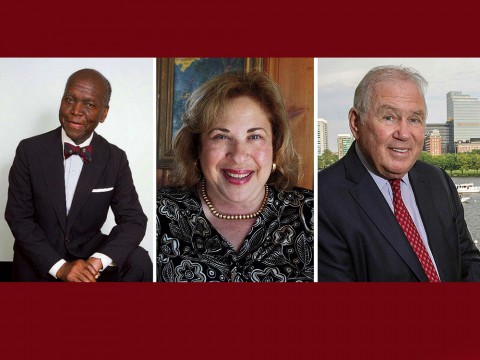 Photos of three Harvard Medalists