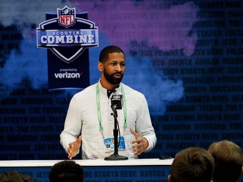 Andrew Berry stands at a podium.