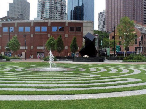 Outdoors at Boston's Armenian Heritage Park