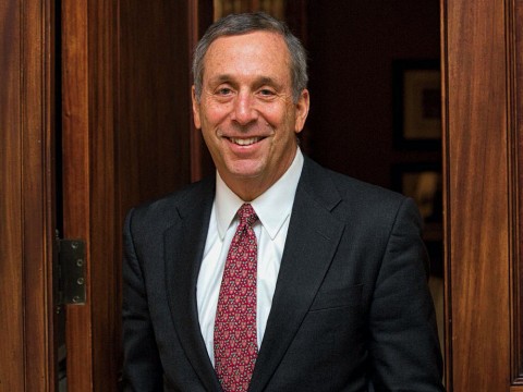 Photograph of Harvard president Lawrence S. Bacow