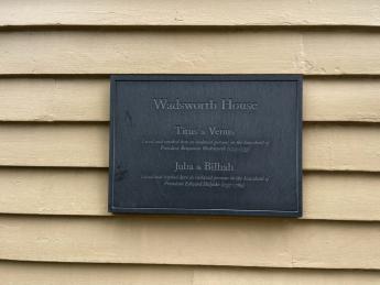 Plaque identifying enslaved people placed on Harvard’s Wadsworth House in 2016