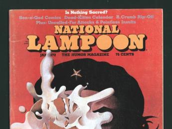 National Lampoon demolished icons of both the Left and Right. Here, a cream pie to Che  Guevara’s face on a 1972 cover.