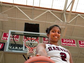 Photo of Harvard women’s basketball player Shilpa Tummala
