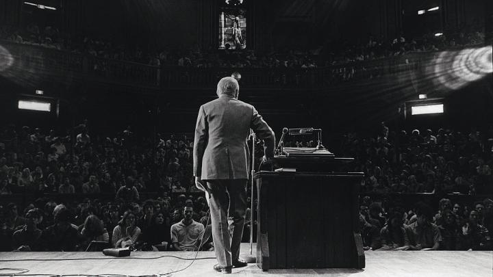 May 1976, John Finley’s last lecture, Sanders Theatre