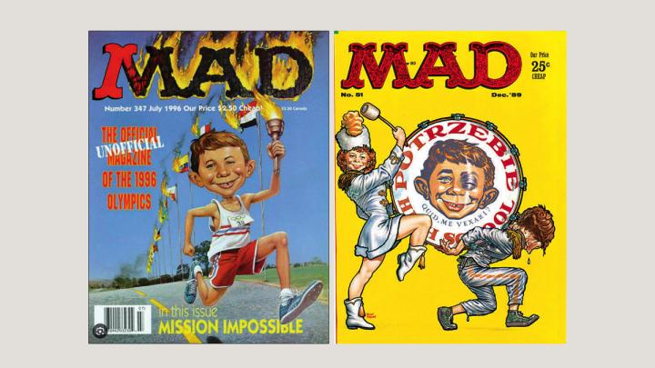 Two MAD Magazine covers