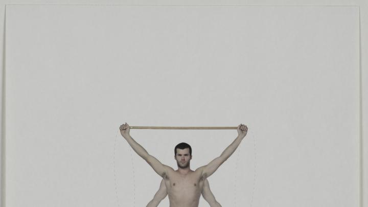 "Raising of a stick over the head & behind the back," from the series "Illustration and Description of the Medico-Gymnastic Exercises" ﻿(2008)