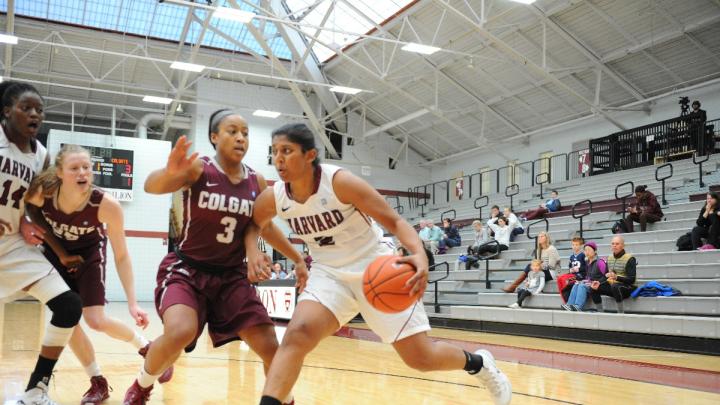 After adjusting to a new position in the post, Shilpa Tummala ’16 is shooting 45.5 percent from three-point range. 