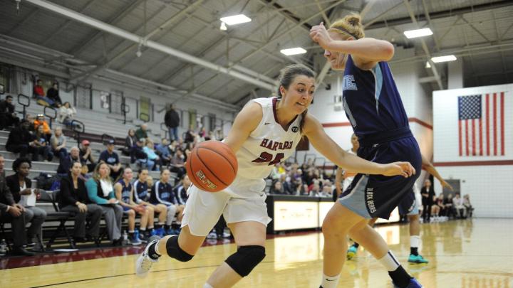 Co-captain AnnMarie Healy ’16 is the Crimson's leading scorer, averaging 14.6 points per game. 