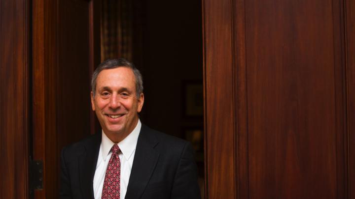 Photograph of Lawrence S. Bacow, President of Harvard University