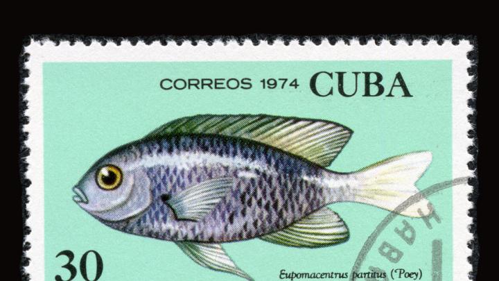 The stamps were issued to mark the 175th anniversary of his birth.