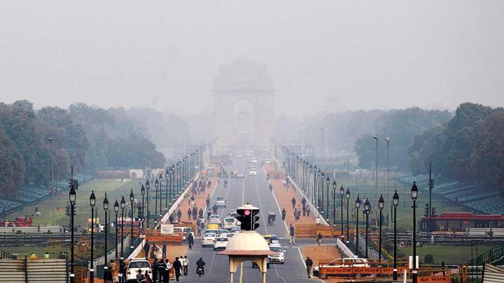 Smog in New Delhi, February 2013