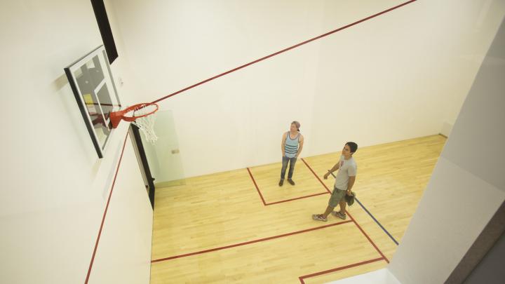 Photo of a refurbished squash courts