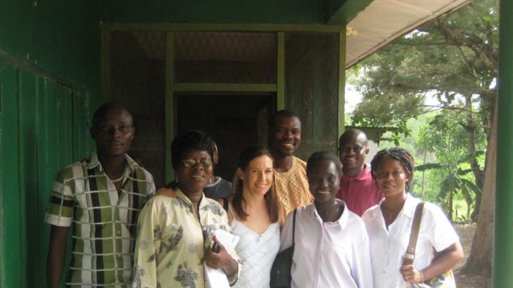 Betancourt with members of her research team for the longitudinal study of war-affected youth in Sierra Leone