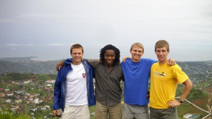 Members of the GMin team. From left: Sam Slaughter ’09, David Sengeh ’10, Clement Wright ’09, and Justin Grinstead ’10.